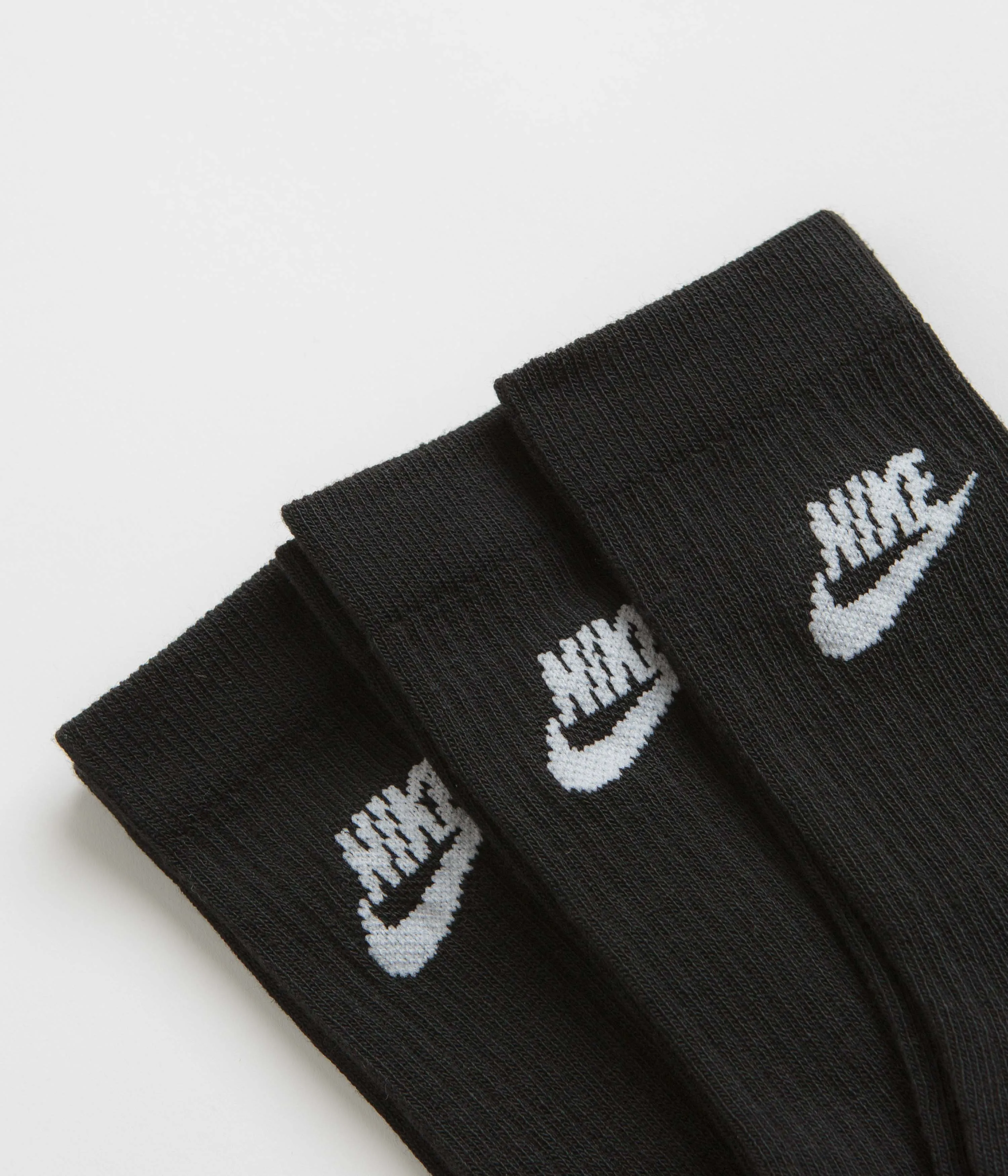 Nike Everyday Essential Crew Socks (3 Pair) - Black / White / White Nike Sportswears