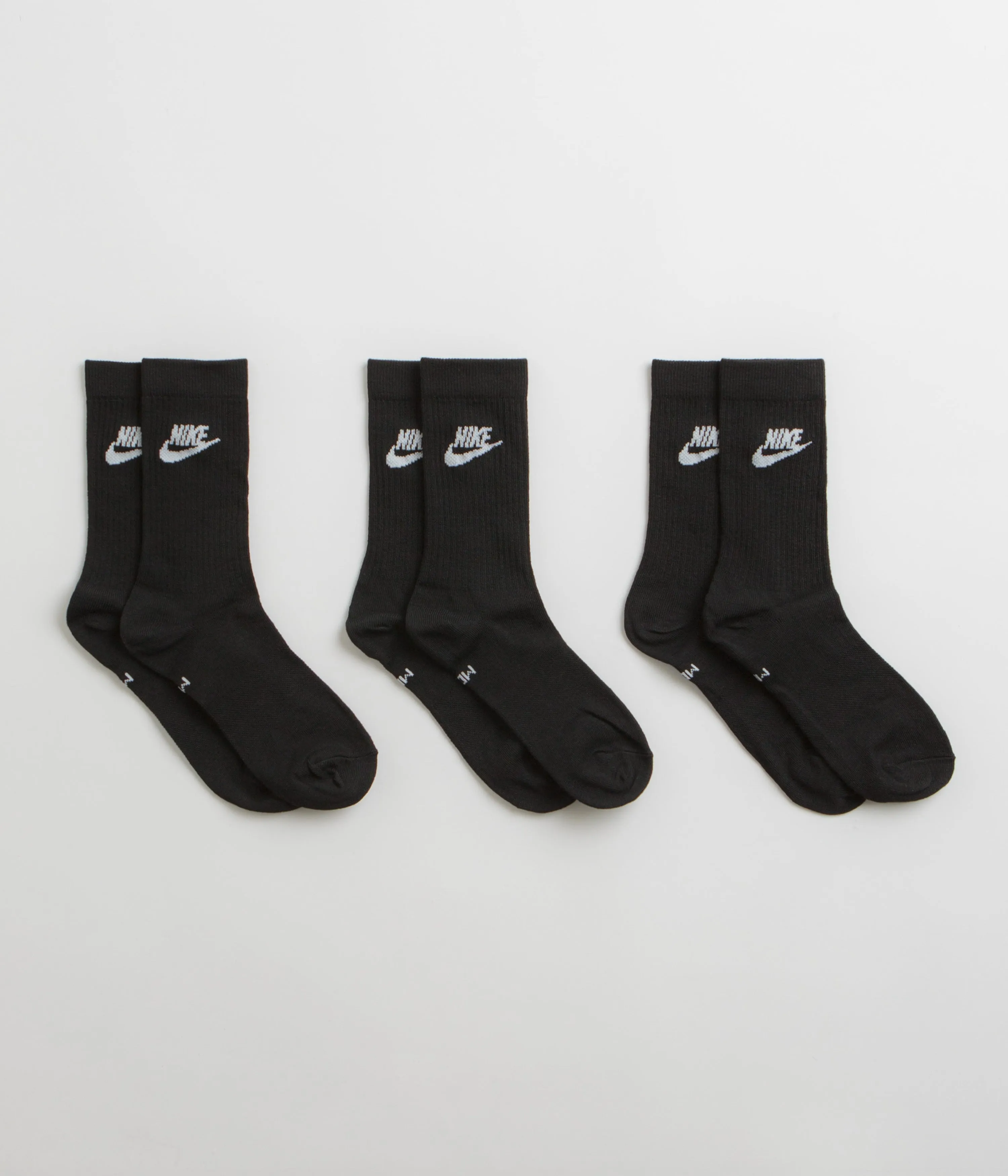 Nike Everyday Essential Crew Socks (3 Pair) - Black / White / White Nike Sportswears