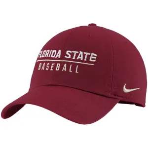 Nike Florida State Baseball Campus Cap - Garnet Nike Hats