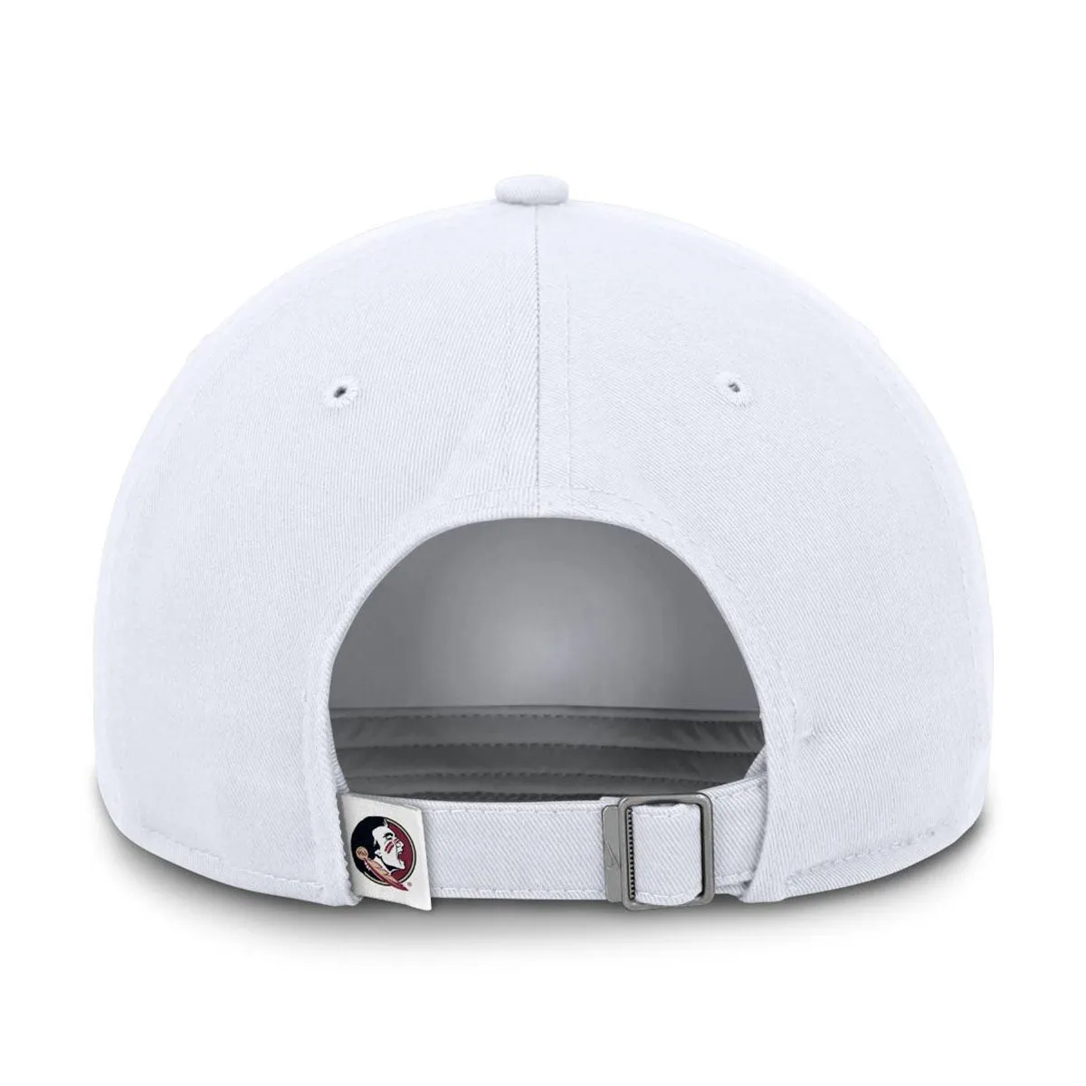 Nike Florida State Dri-fit Club Unstructured Swooshflex Cap - White Nike Hats