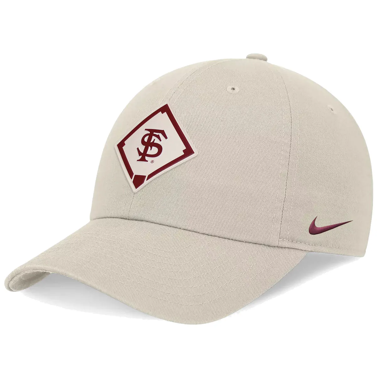 Nike Interlocking FS Baseball Diamond Design Adjustable Unstructured Club Cap - Natural