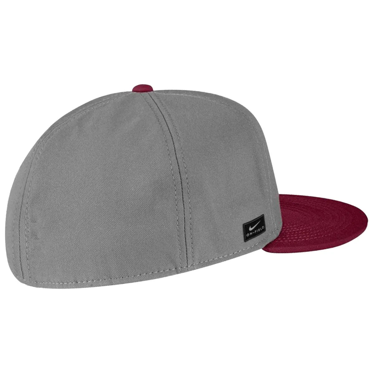Nike Interlocking FS Logo Dri-fit True Fitted Baseball Cap - Grey/Garnet Nike Hats