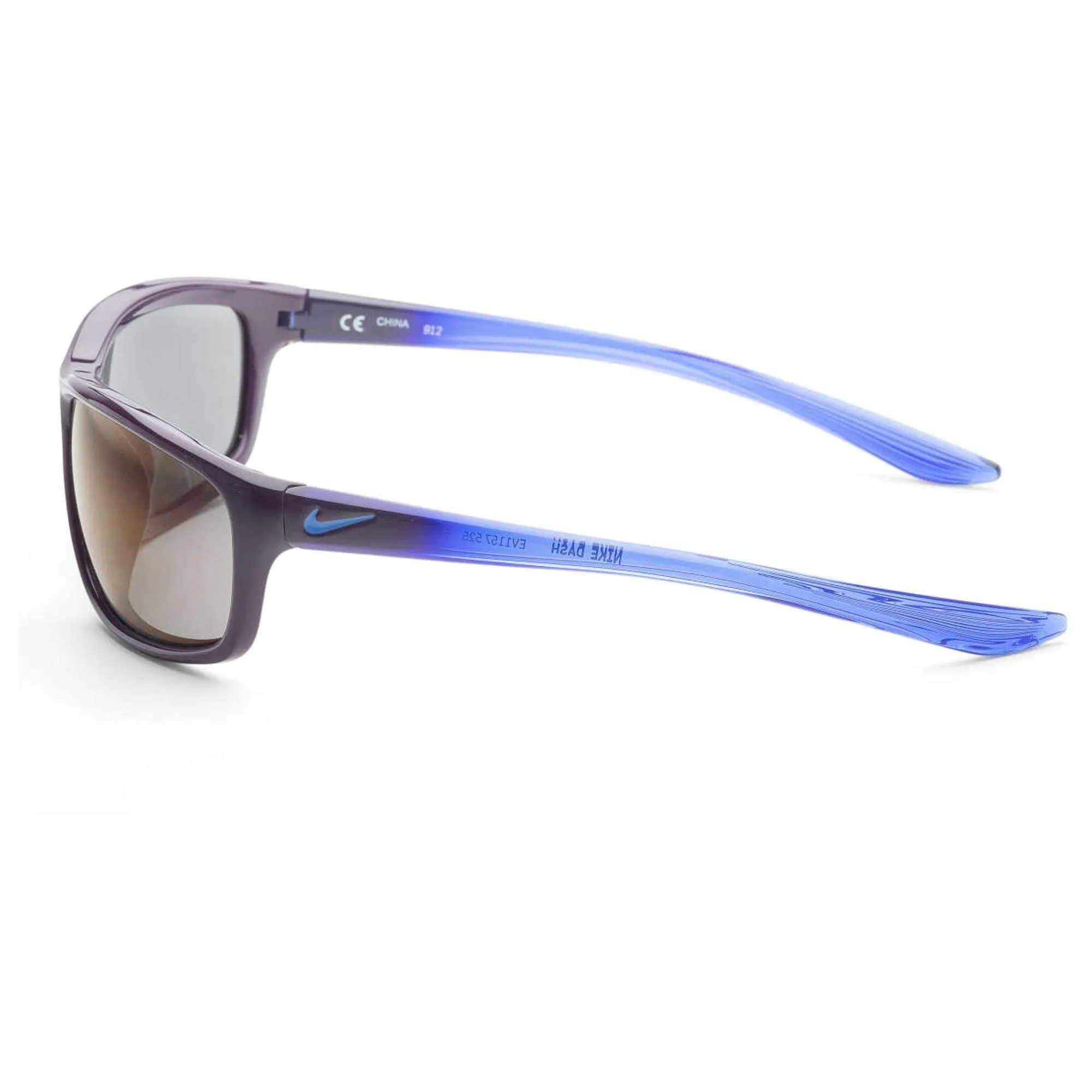 Nike Kid's Sunglasses - Violet Mirror Lens Plastic Rectangular Shape Frame | Dash 525 Nike Sunglasses