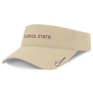 Nike Men's Florida State Adjustable Dri-fit Ace Visor - Vegas Gold Nike Hats
