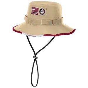 Nike Men's Florida State Seminoles/Seminole Logo Patch Apex Swoosh Bucket Hat - Vegas Gold