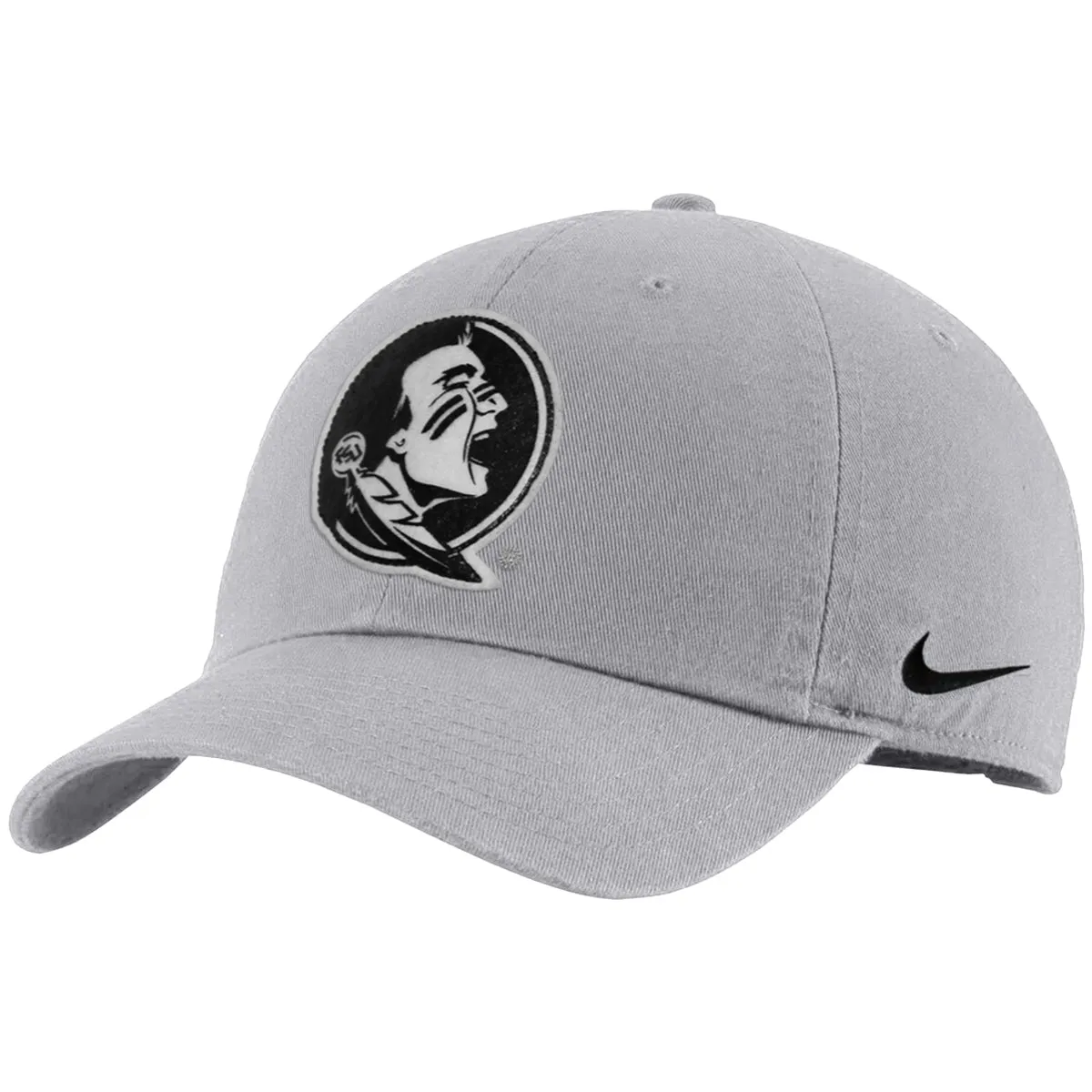 Nike Men's Seminole Logo Adjustable Dri-fit Club Unstructured Cap - Wolf Grey