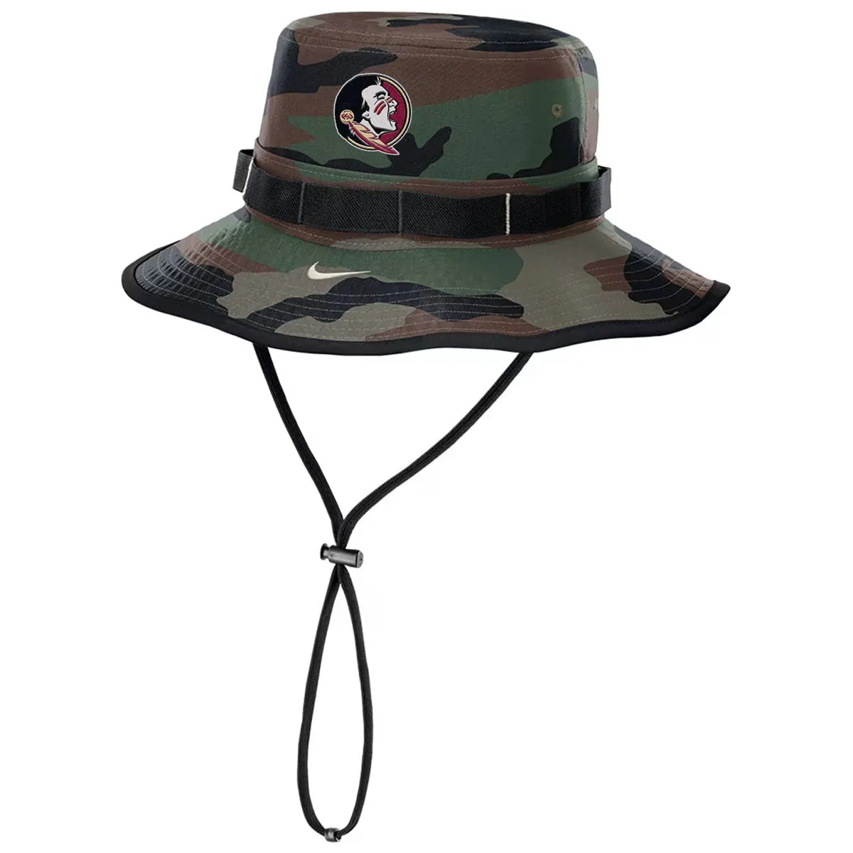 Nike Men's Seminole Logo Apex Military Bucket Cap - Camo