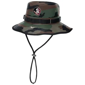 Nike Men's Seminole Logo Apex Military Bucket Cap - Camo