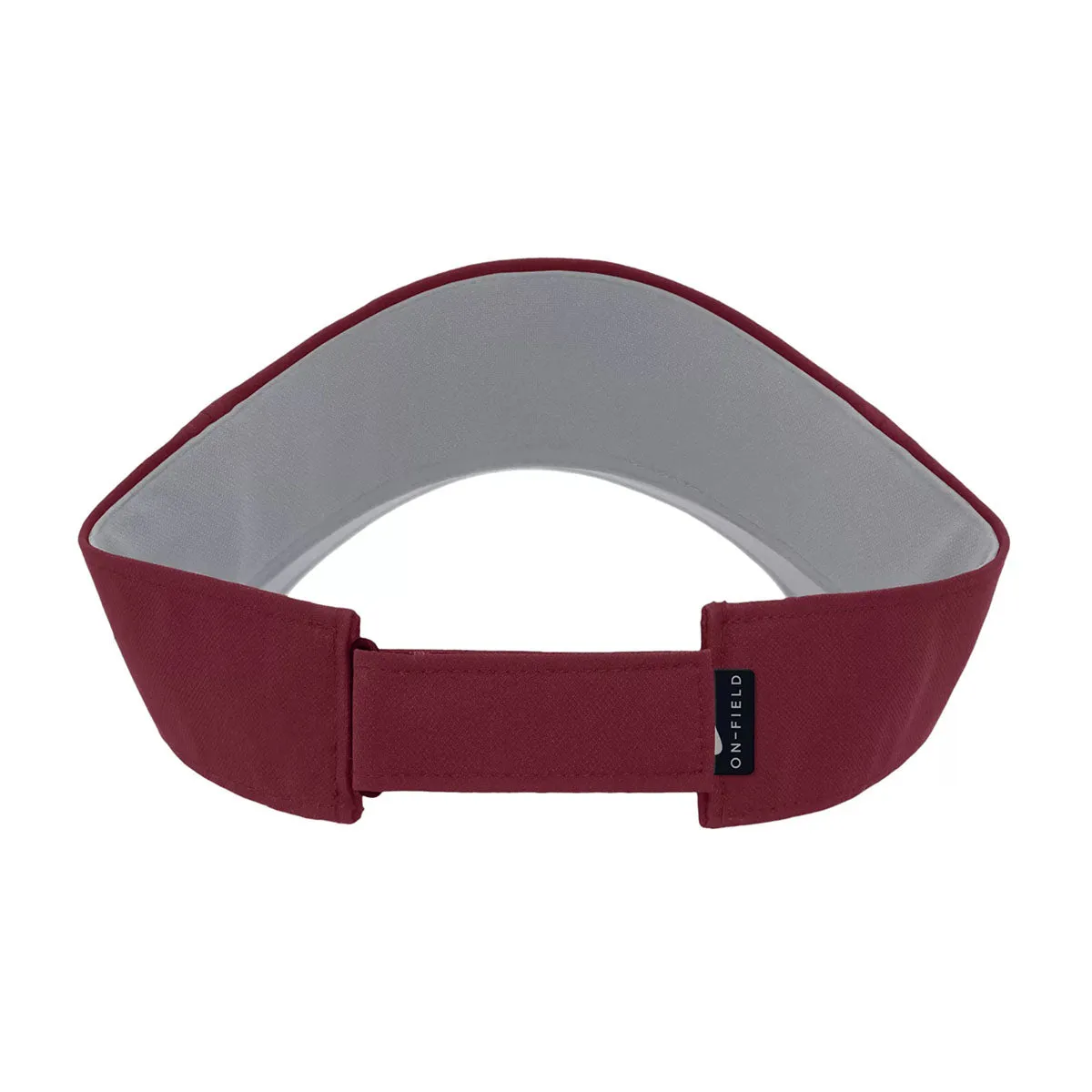 Nike Men's Seminole Logo Patch Adjustable Dri-fit Ace Swoosh Visor - Garnet Nike Hats