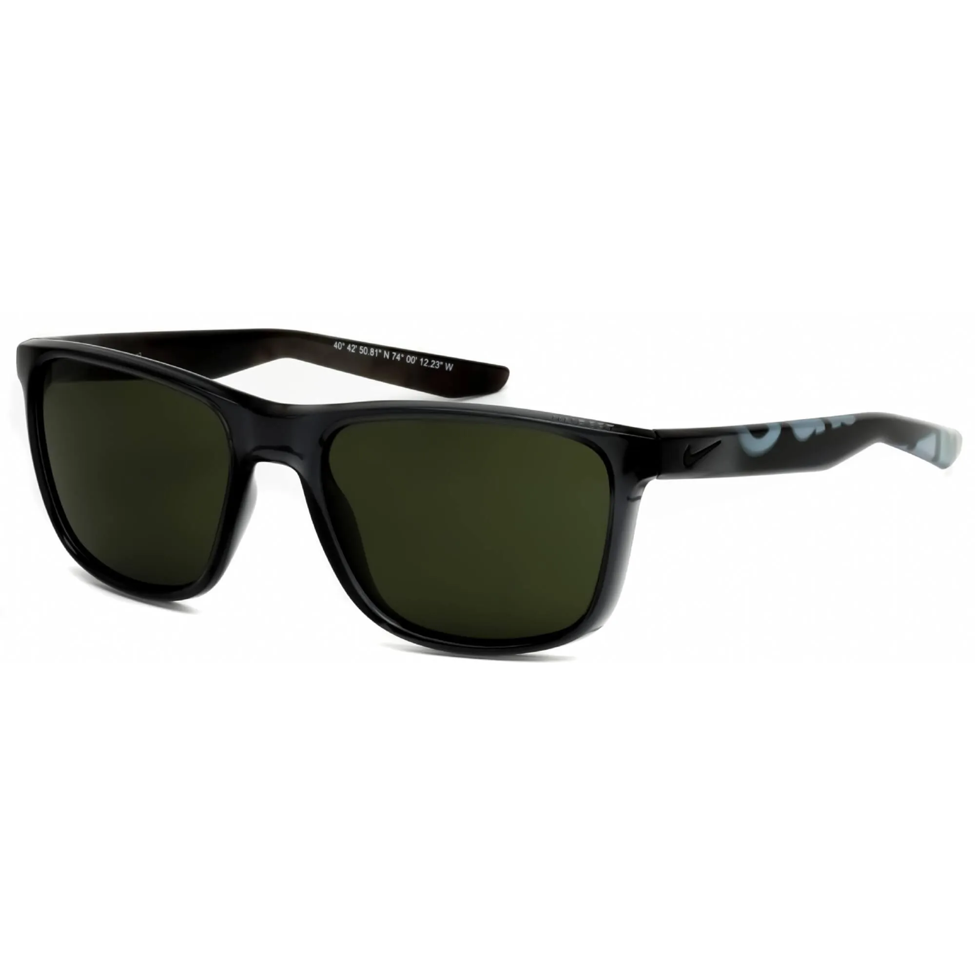 Nike Men's Sunglasses - Dark Grey Square Shape Frame Green Lens | UNREST EV0922 SE 063 Nike Sunglasses