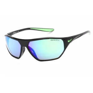 Nike Men's Sunglasses - Full Rim Black Plastic Wrap | NIKE AERO DRIFT M DQ0997 010 Nike Sunglasses