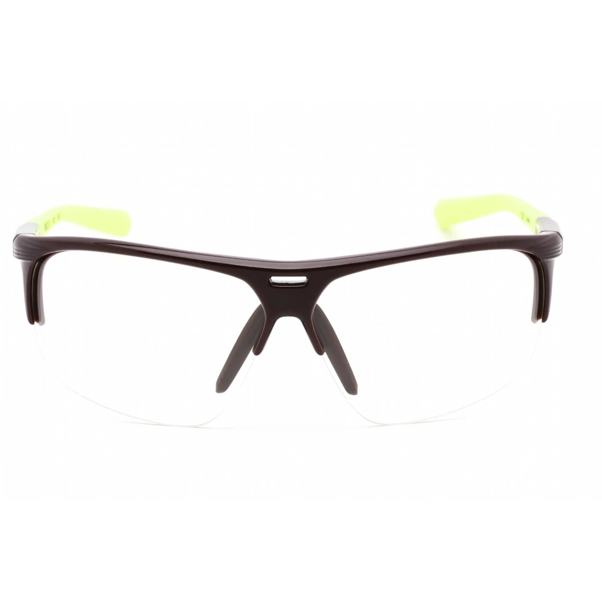 Nike Men's Sunglasses - Half Rim Deep Burgundy Plastic Wraparound | RUN X2 S D 607 Nike Sunglasses