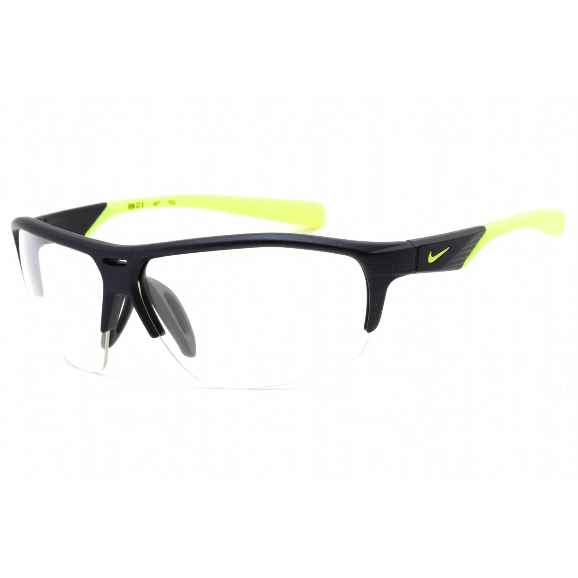 Nike Men's Sunglasses - Matte Obsidian Plastic Wraparound Shape Frame | RUN X2 D 457 Nike Sunglasses