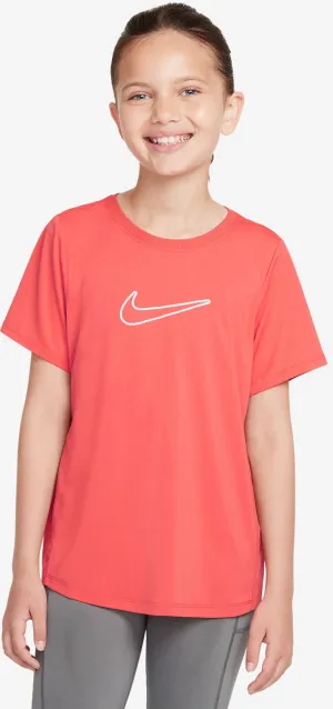 Nike One Fitted Big Kids Girls Dri-Fit Short Sleeve Top