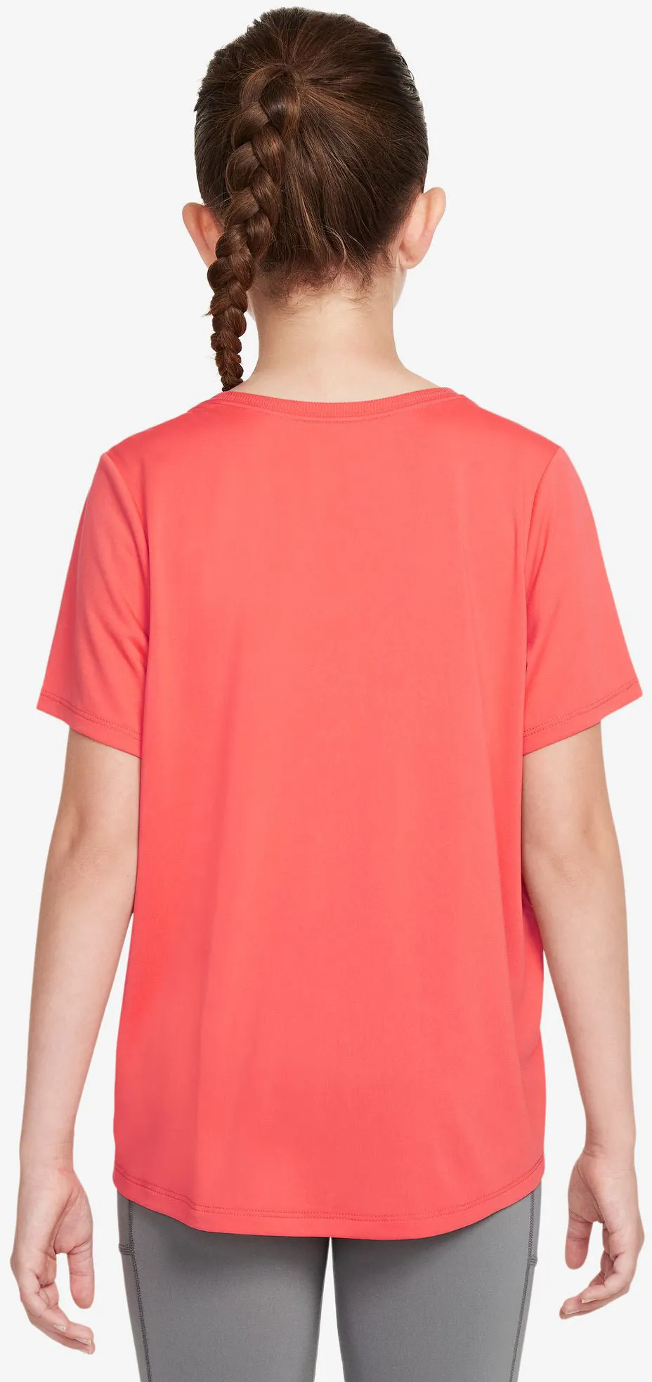 Nike One Fitted Big Kids Girls Dri-Fit Short Sleeve Top