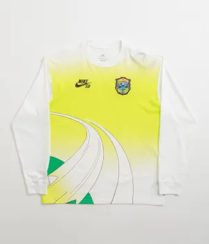 Nike SB Agnostic Long Sleeve T-Shirt - White Nike SB Clothing