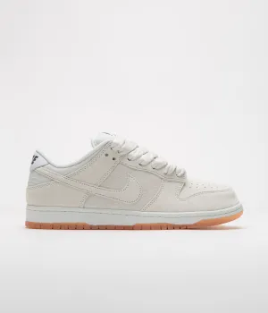 Nike SB Dunk Low Pro B Shoes - Pale Ivory / Pale Ivory - Summit White - White Nike SB Clothing