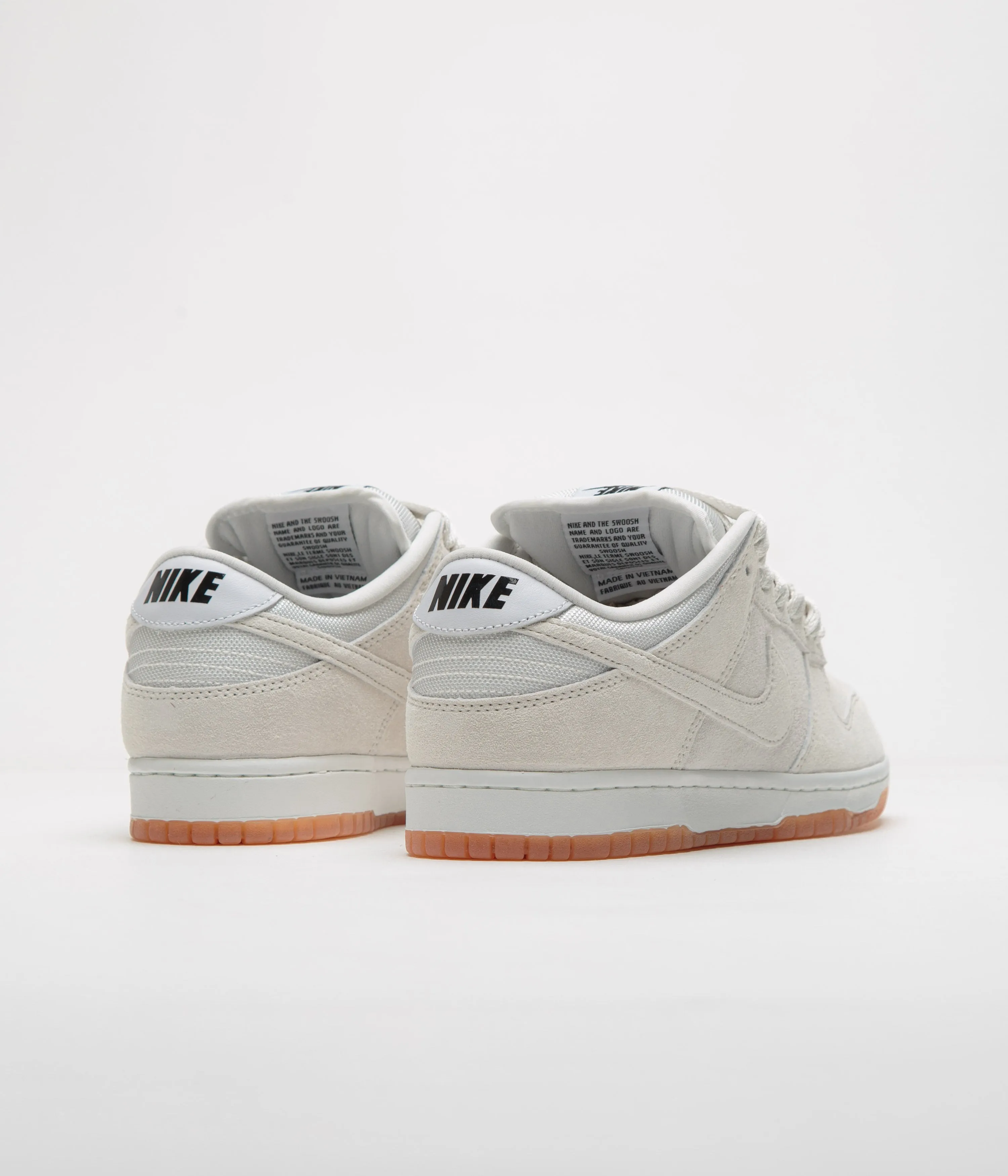 Nike SB Dunk Low Pro B Shoes - Pale Ivory / Pale Ivory - Summit White - White Nike SB Clothing