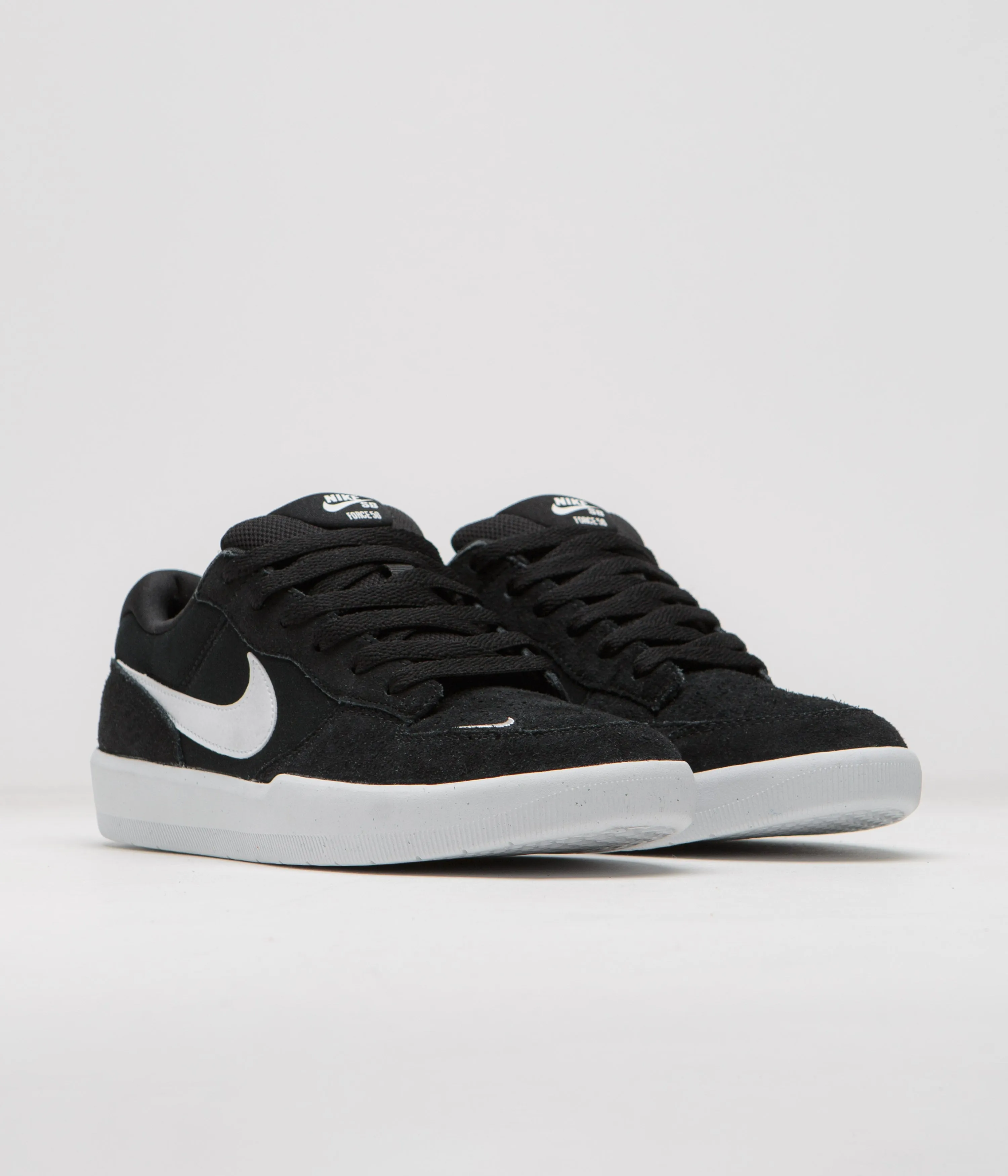 Nike SB Force 58 Shoes - Black / White - Black Nike SB Clothing