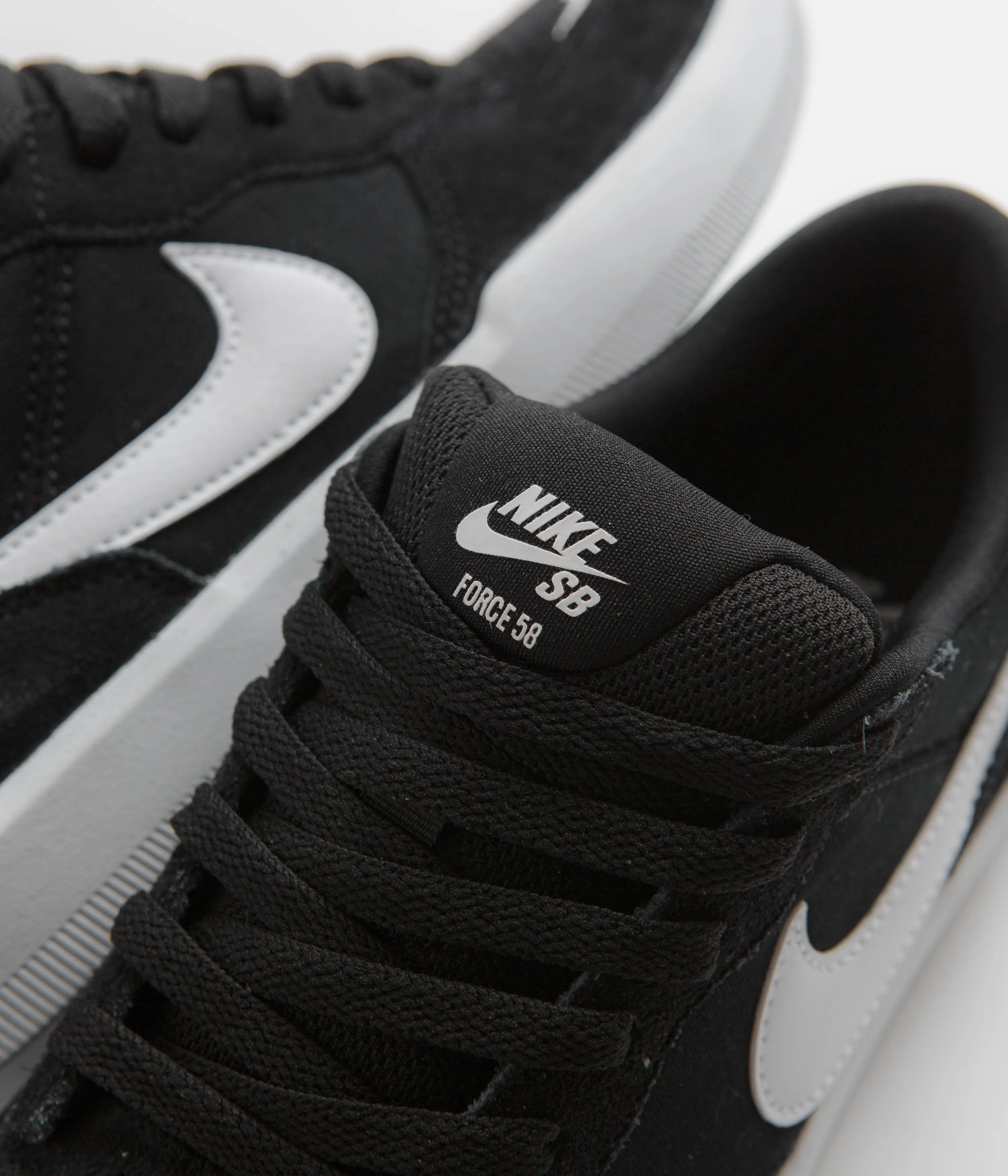Nike SB Force 58 Shoes - Black / White - Black Nike SB Clothing
