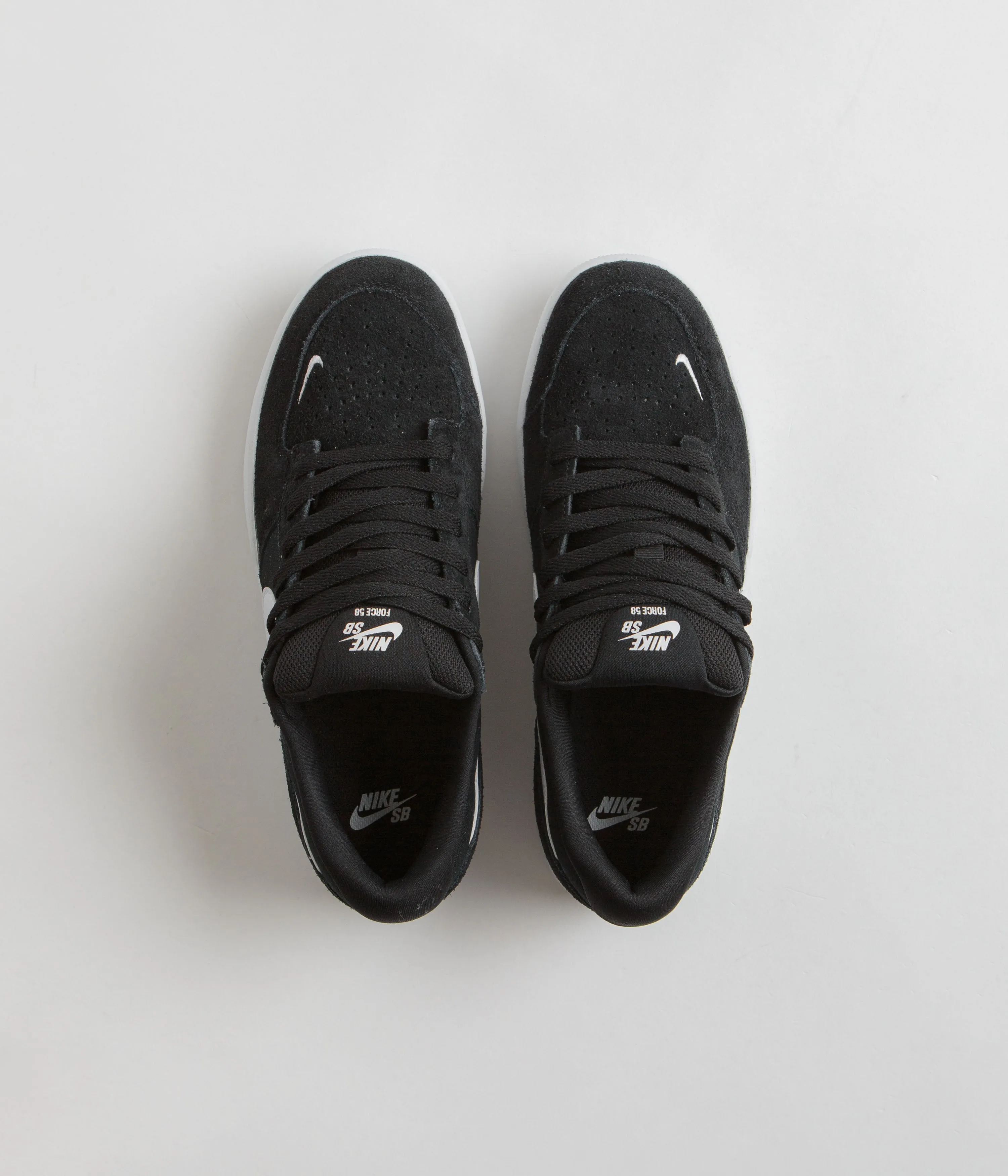 Nike SB Force 58 Shoes - Black / White - Black Nike SB Clothing