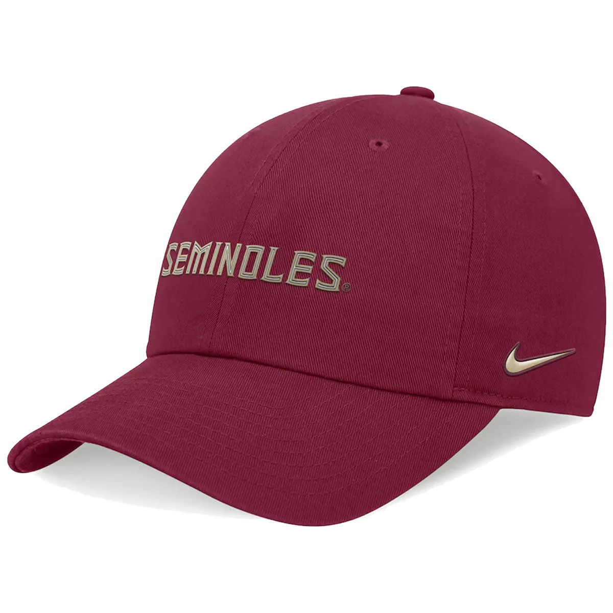 Nike Seminoles Adjustable Unstructured Club Cap - Garnet Nike Hats