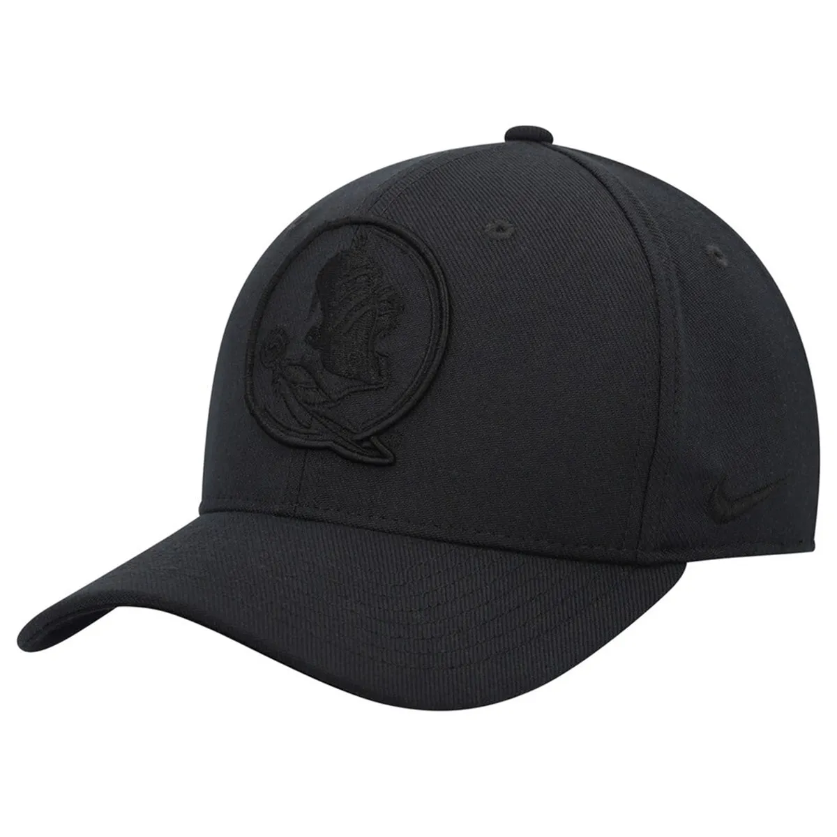 Nike Tonal Seminole Logo Adjustable Structured Cap - Black Nike Hats
