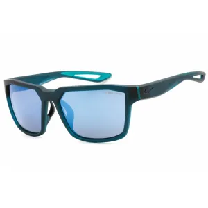 Nike Unisex Sunglasses - Grey Blue Mirrored Lens Rectangular | FLEET M EV0993 442 Nike Sunglasses