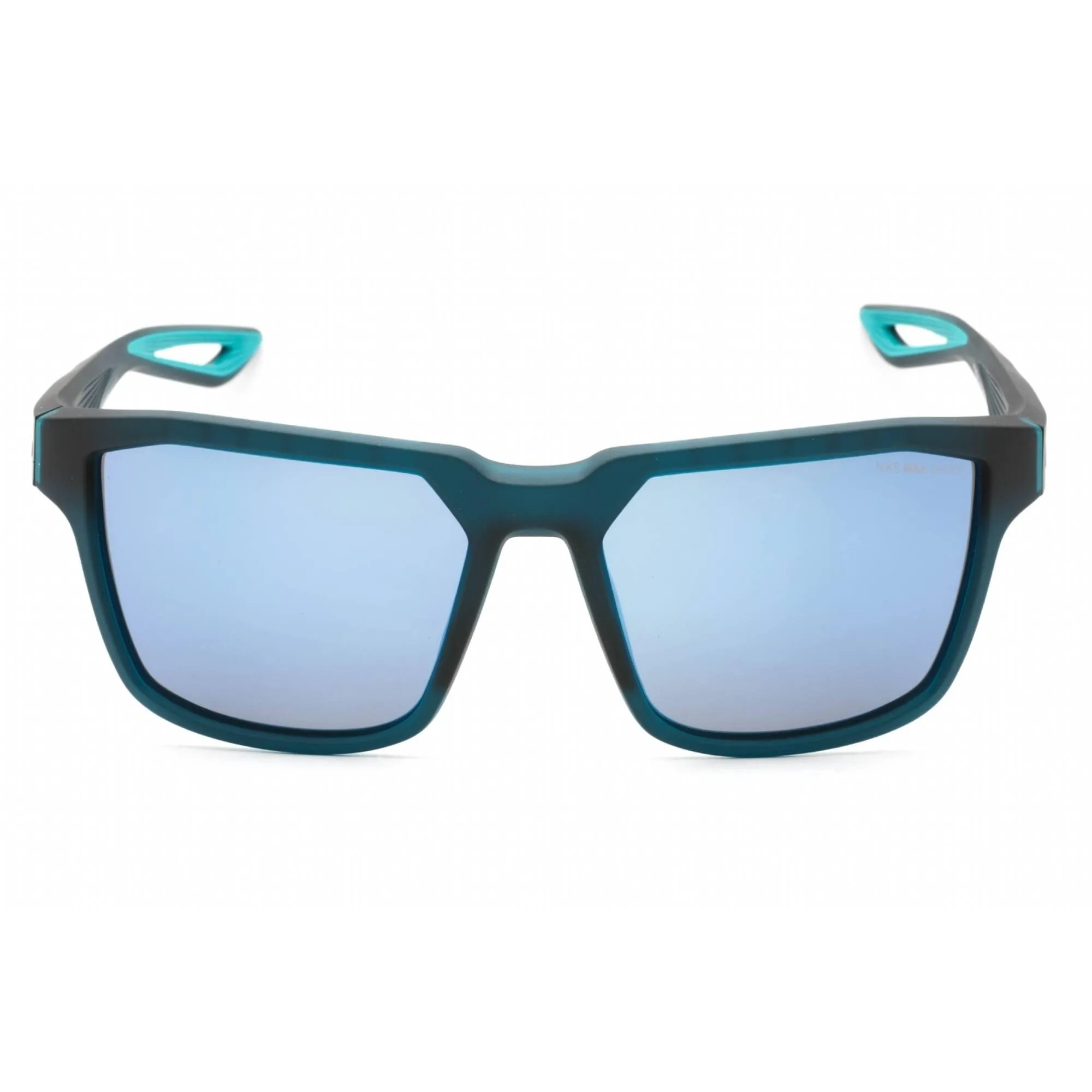 Nike Unisex Sunglasses - Grey Blue Mirrored Lens Rectangular | FLEET M EV0993 442 Nike Sunglasses