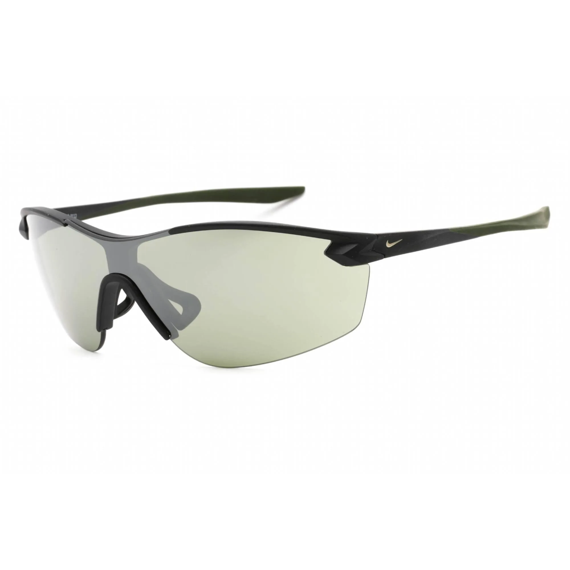 Nike Unisex Sunglasses - Half Rim Matte Black Acetate | NIKE VICTORY ELITE DV2131 010 Nike Sunglasses