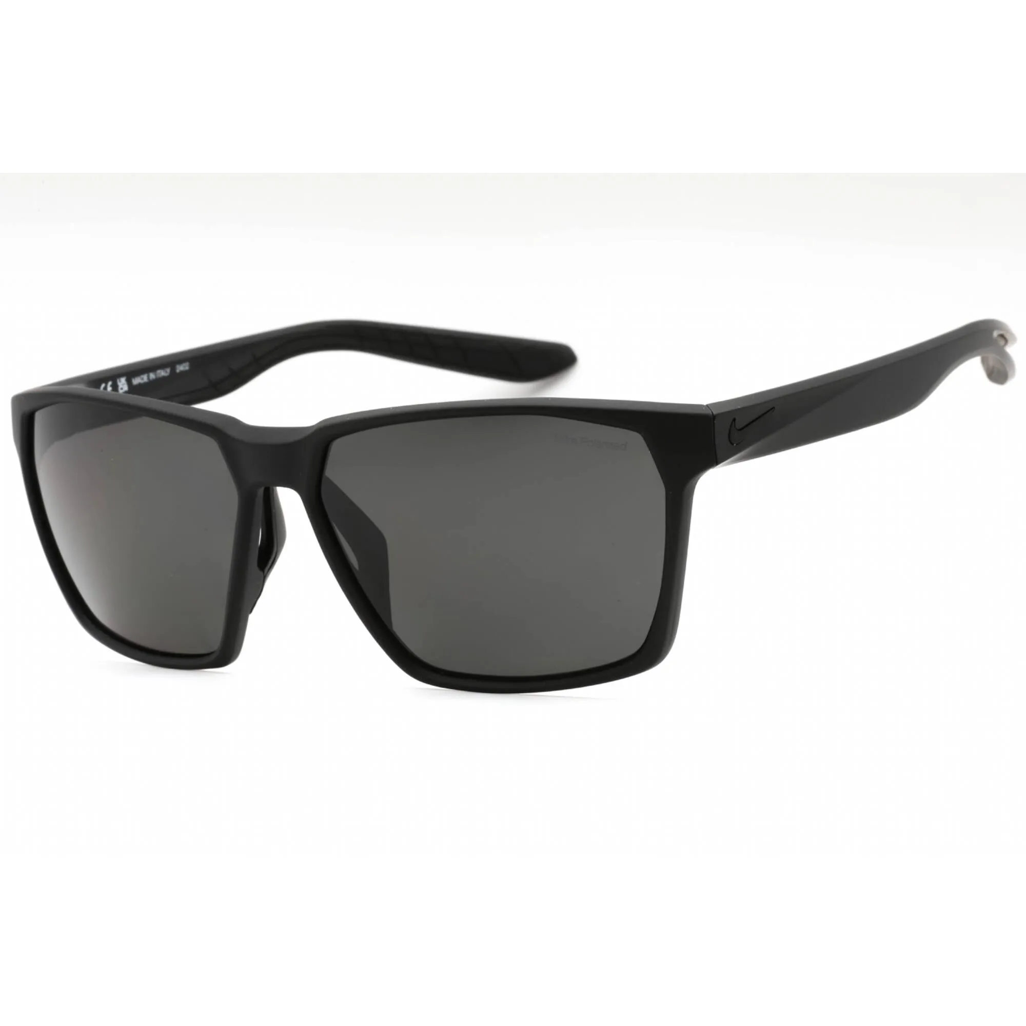 Nike Unisex Sunglasses - Matte Black Rectangular Full Rim | NIKE MAVERICK P EV1097 001 Nike Sunglasses