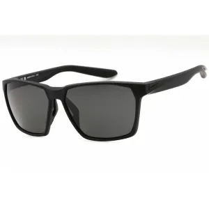 Nike Unisex Sunglasses - Matte Black Rectangular Full Rim | NIKE MAVERICK P EV1097 001 Nike Sunglasses