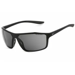 Nike Unisex Sunglasses - Matte Black/Cool Grey Rectangular | NIKE WINDSTORM CW4674 010 Nike Sunglasses