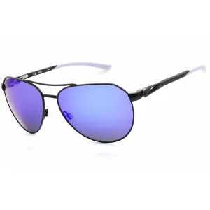 Nike Unisex Sunglasses - Satin Black Metal Aviator Frame | NIKE CLUB NINE DQ0799 012 Nike Sunglasses