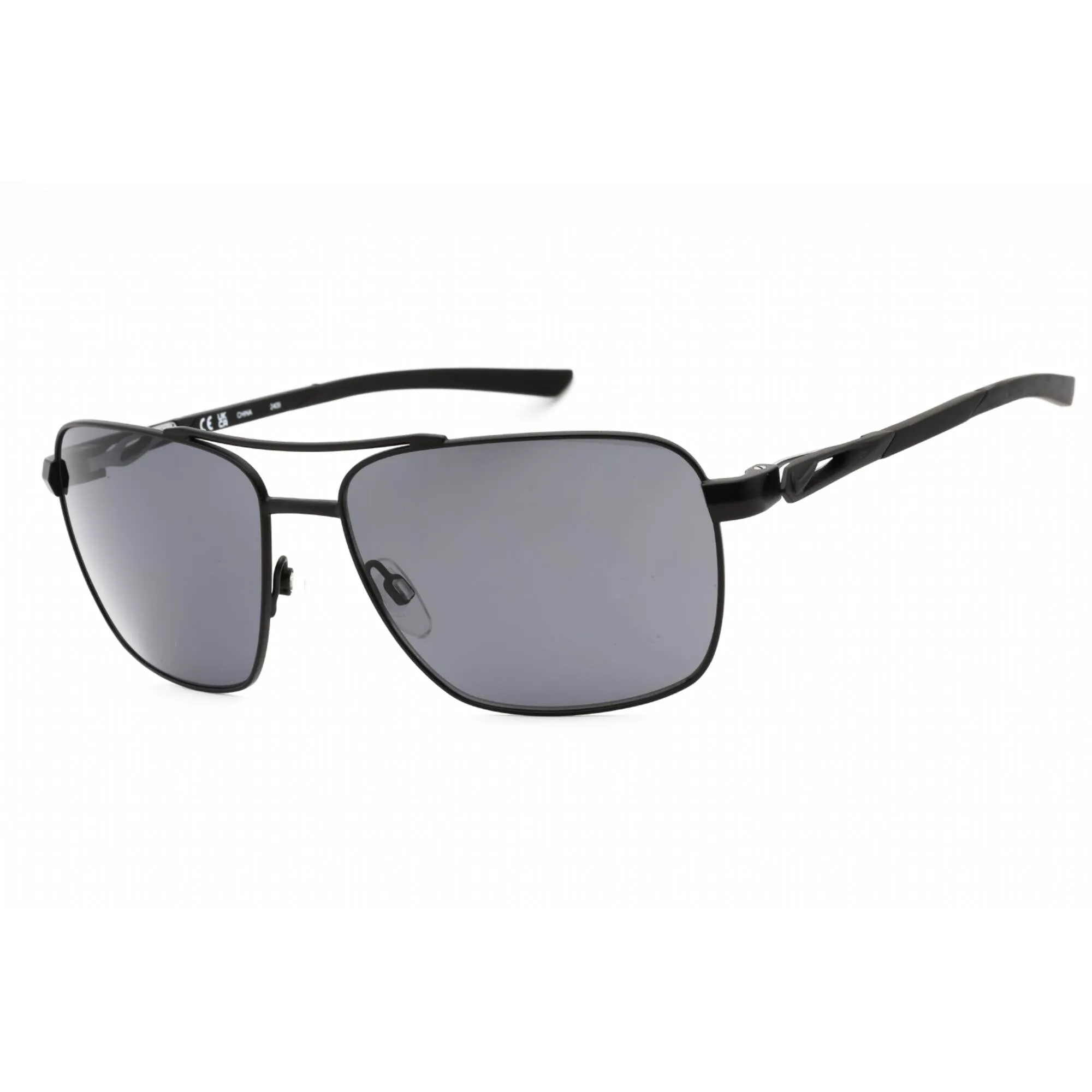 Nike Unisex Sunglasses - Satin Black Metal Navigator Frame | NIKE CLUB PREMIER c 010 Nike Sunglasses