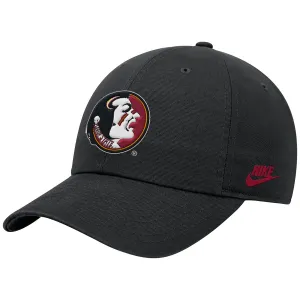 Nike Vault Seminole Logo Dri-fit Club Unstructured Adjustable Hat - Anthracite