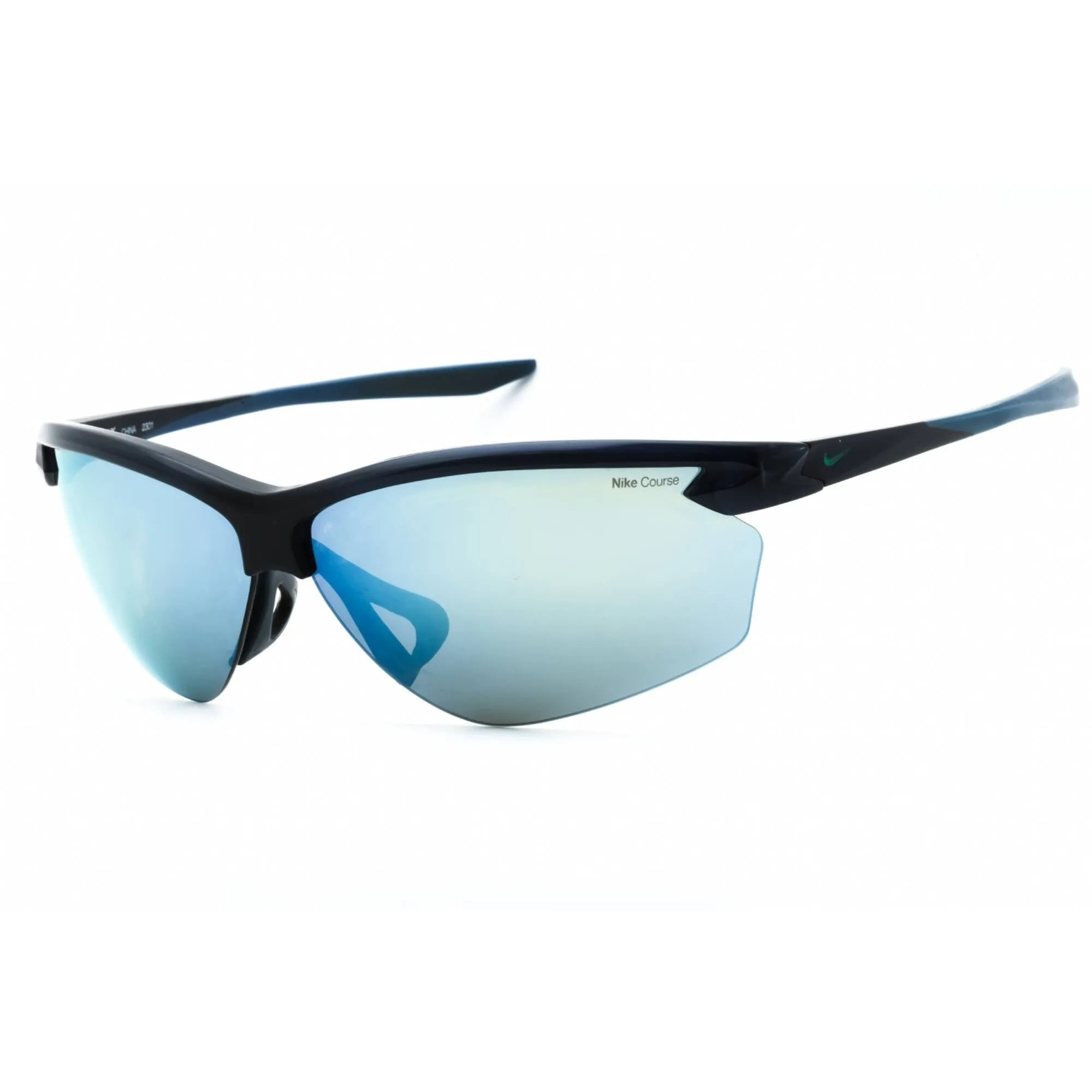 Nike Women's Sunglasses - Matte Obsidian Half Rim Frame | NIKE VICTORY E DV2144 451 Nike Sunglasses
