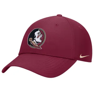 Nike Youth Seminole Logo Adjustable Dri-fit Club Structured Cap - Garnet Nike Hats