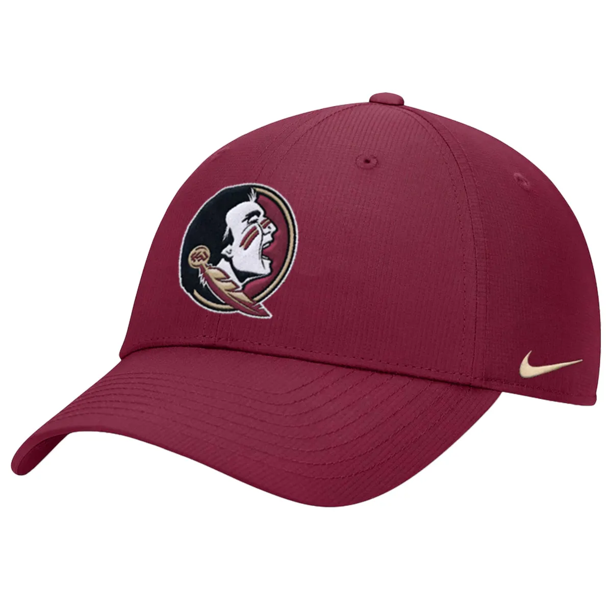 Nike Youth Seminole Logo Adjustable Dri-fit Club Structured Cap - Garnet Nike Hats