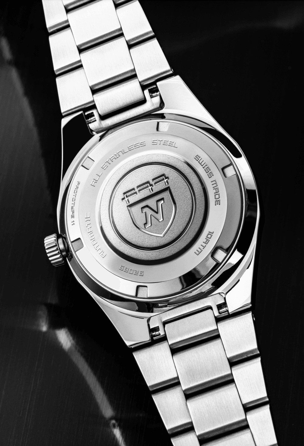 Nivada Grenchen F77 Black With Date Men's Automatic Watch
