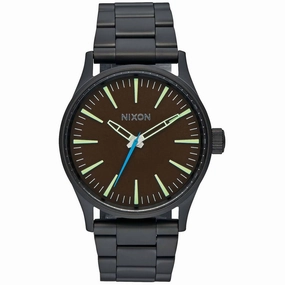 Nixon Unisex Watch - Sentry Quartz Brown Dial Stainless Steel Bracelet | A450-712