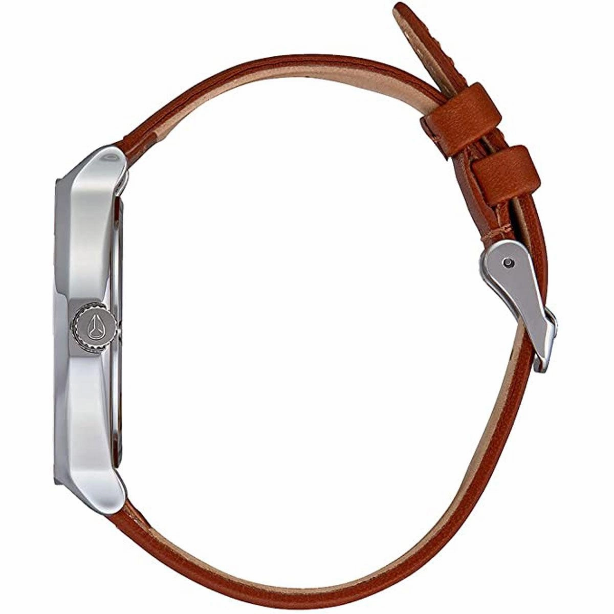 Nixon Women's Japanese Quartz Watch - The Clique White Dial Leather Strap | A12501113