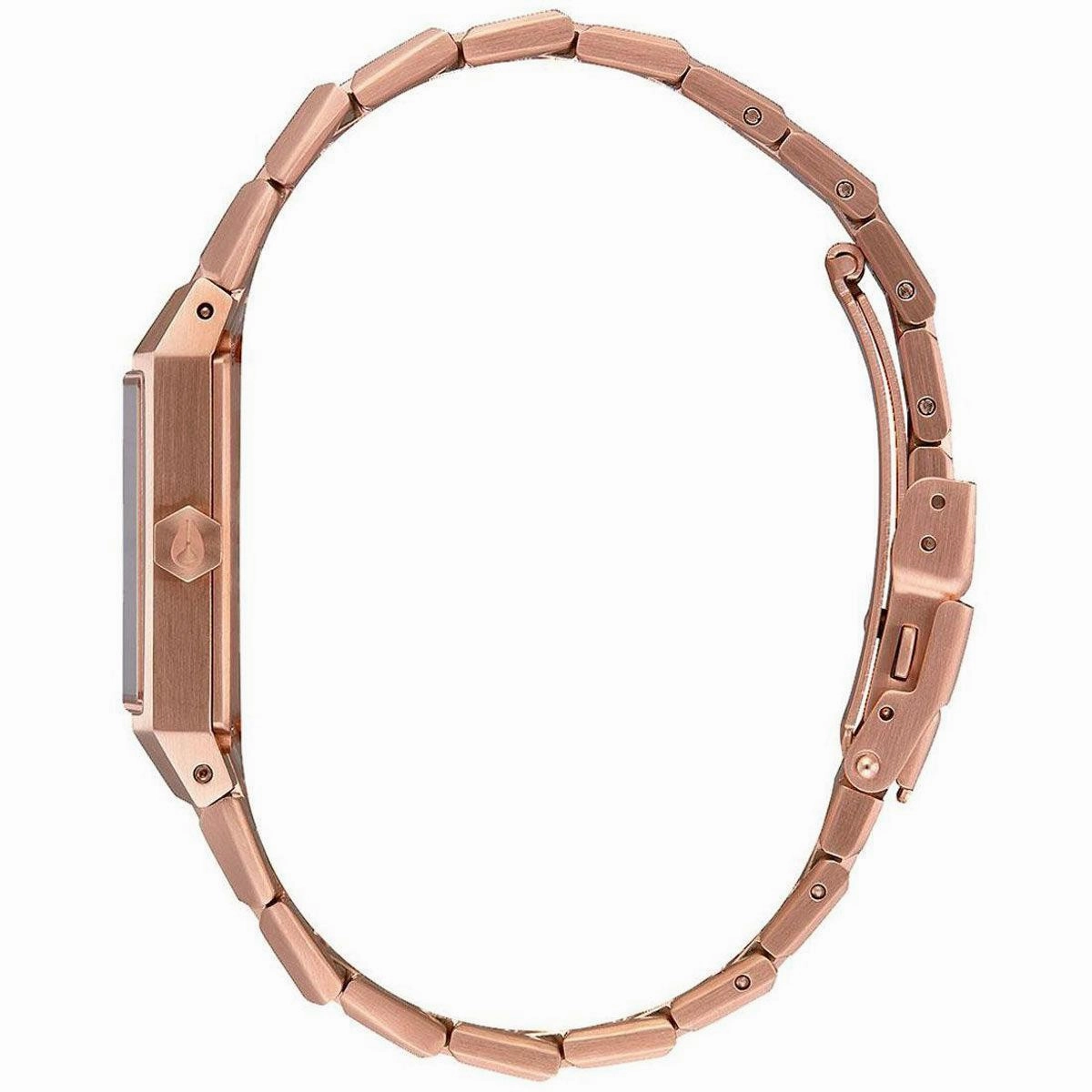Nixon Women's Japanese Quartz Watch - Ticket Rose Gold Dial Steel Bracelet | A1262897