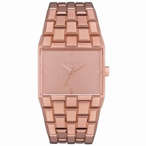 Nixon Women's Japanese Quartz Watch - Ticket Rose Gold Dial Steel Bracelet | A1262897
