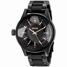 Nixon Women's Lefty Watch - Women's Facet 38 Black Steel Bracelet | A409957