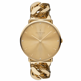 Nordgreen Native 28mm Women's Gold Chain Crystal Dial Luxury Watch