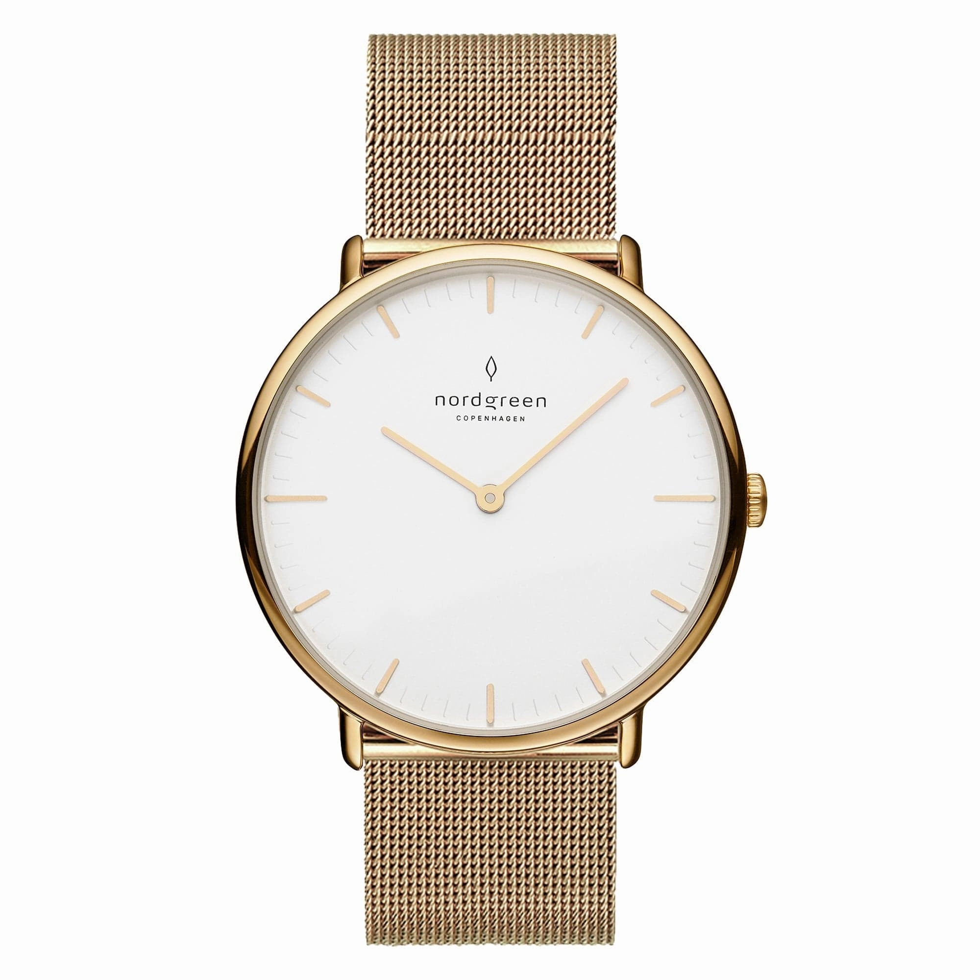 Nordgreen Native 32mm Mesh Strap Women's Gold Dress Watch