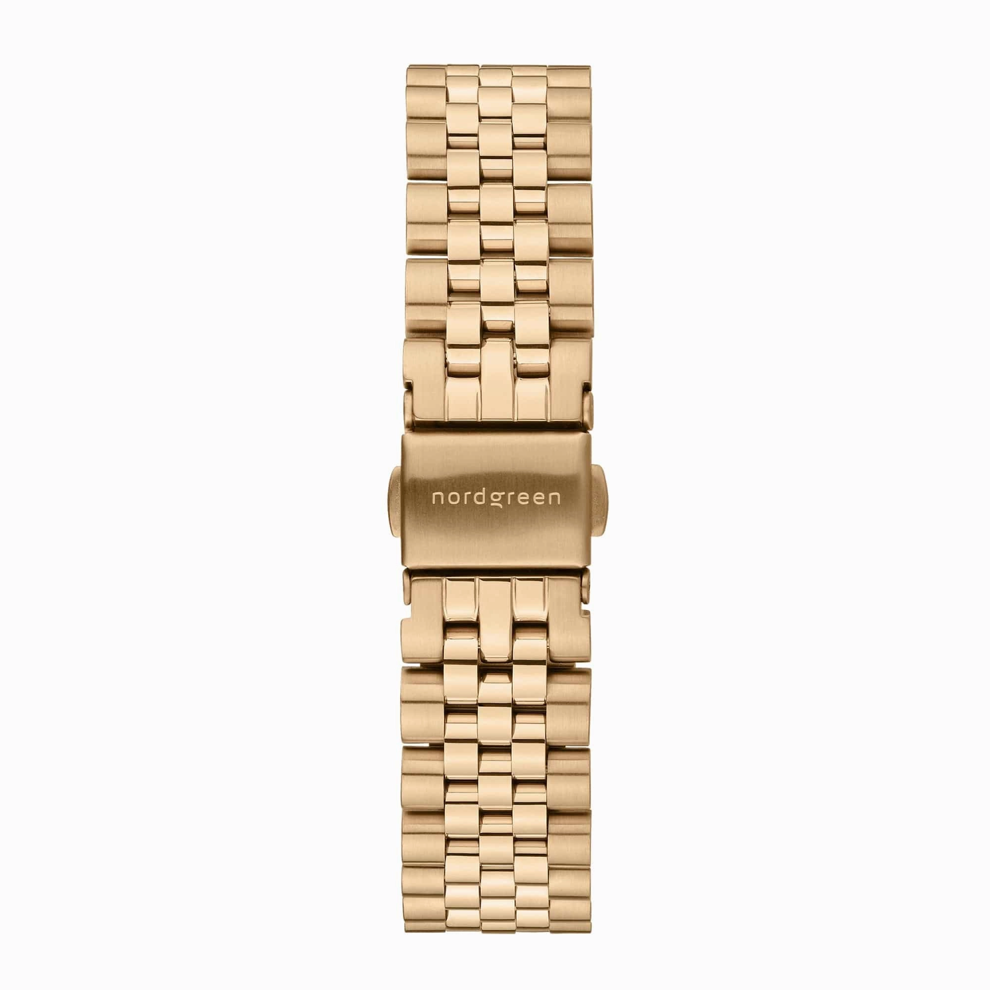 Nordgreen Native 36mm 5 Link Bracelet Men's Gold Dress Watch