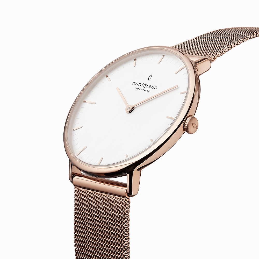 Nordgreen Women's Native 28mm Women's Rose Gold Dress Watch