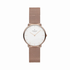Nordgreen Women's Native 28mm Women's Rose Gold Dress Watch